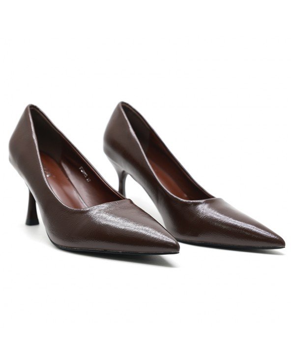 ESCARPINS CHIC – MARRON