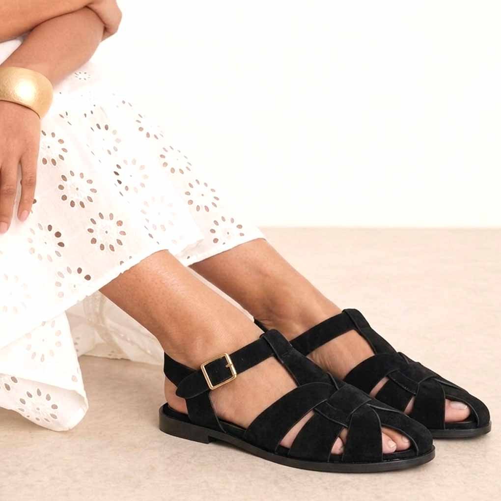 SANDALES SOUPLES – NOIR