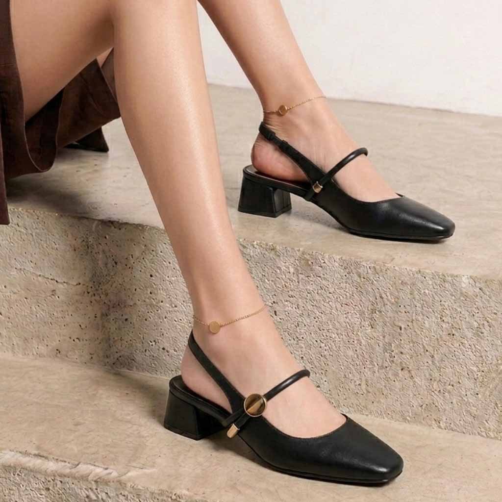 SANDALES CONFORTABLES – NOIR