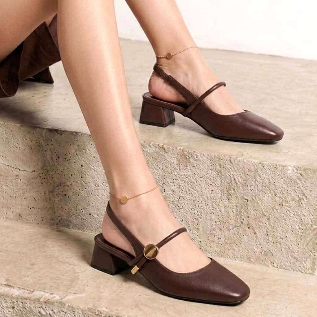 SANDALES CONFORTABLES – MARRON