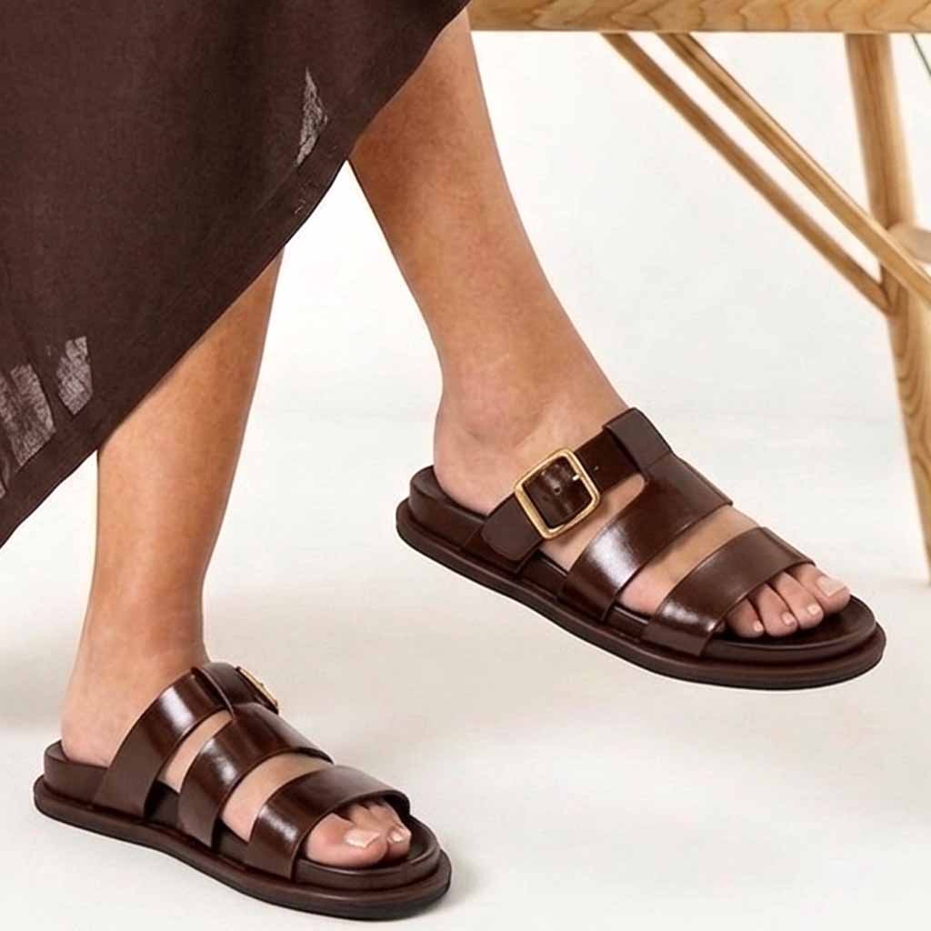 MULES SOUPLES – CAMEL
