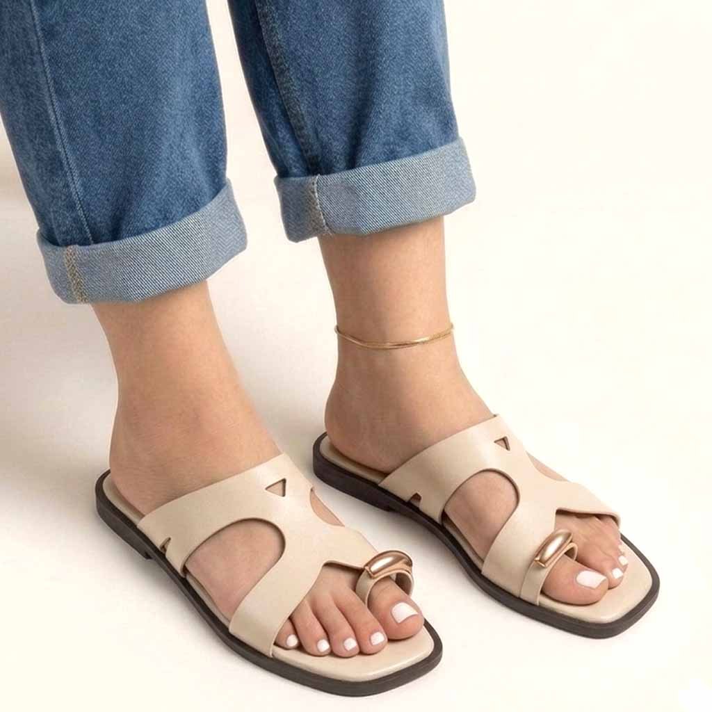 MULES PLATES- BEIGE
