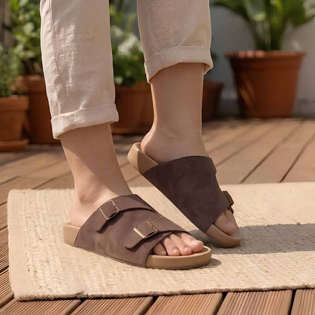 MULES SOUPLES – MARRON
