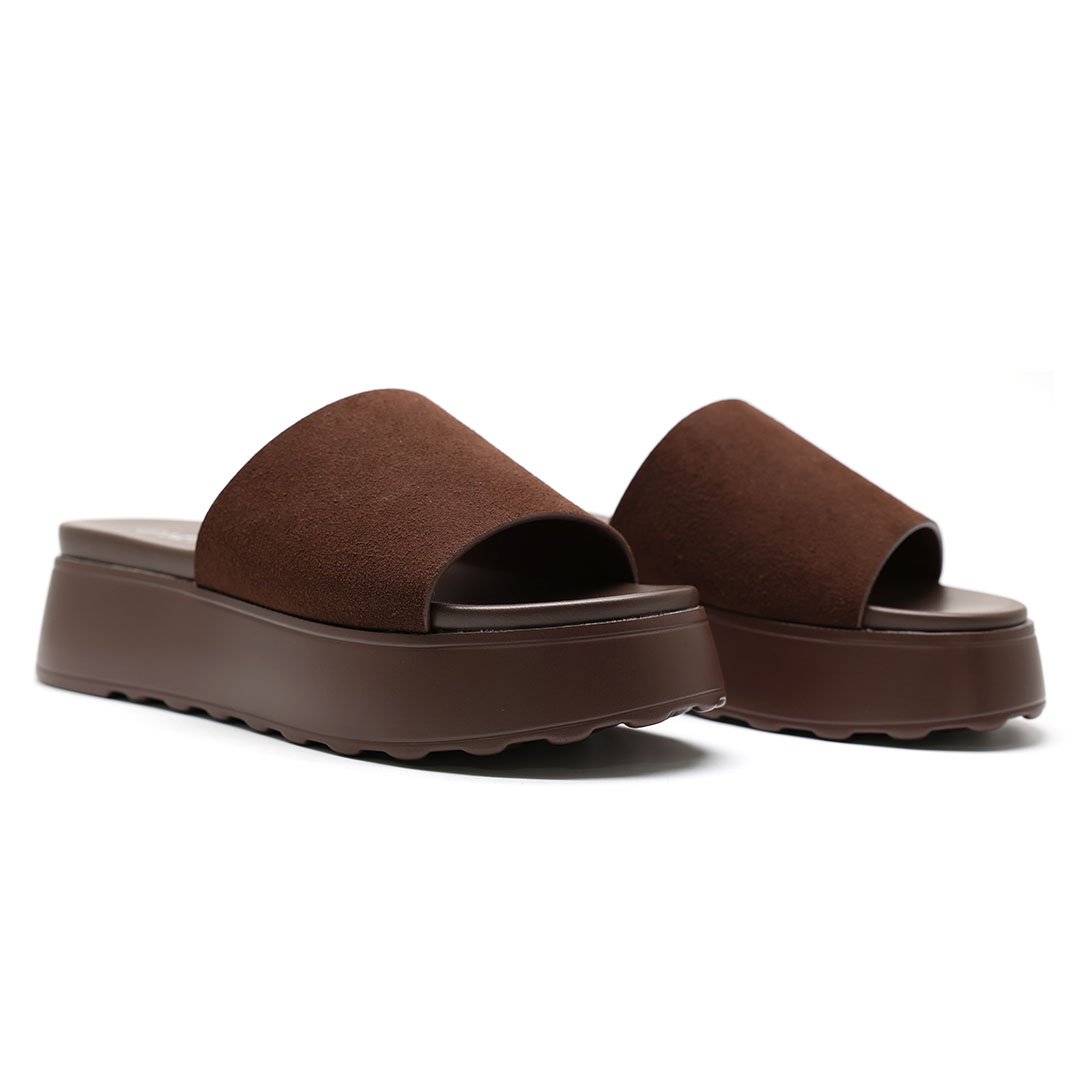 MULES SOUPLES – MARRON
