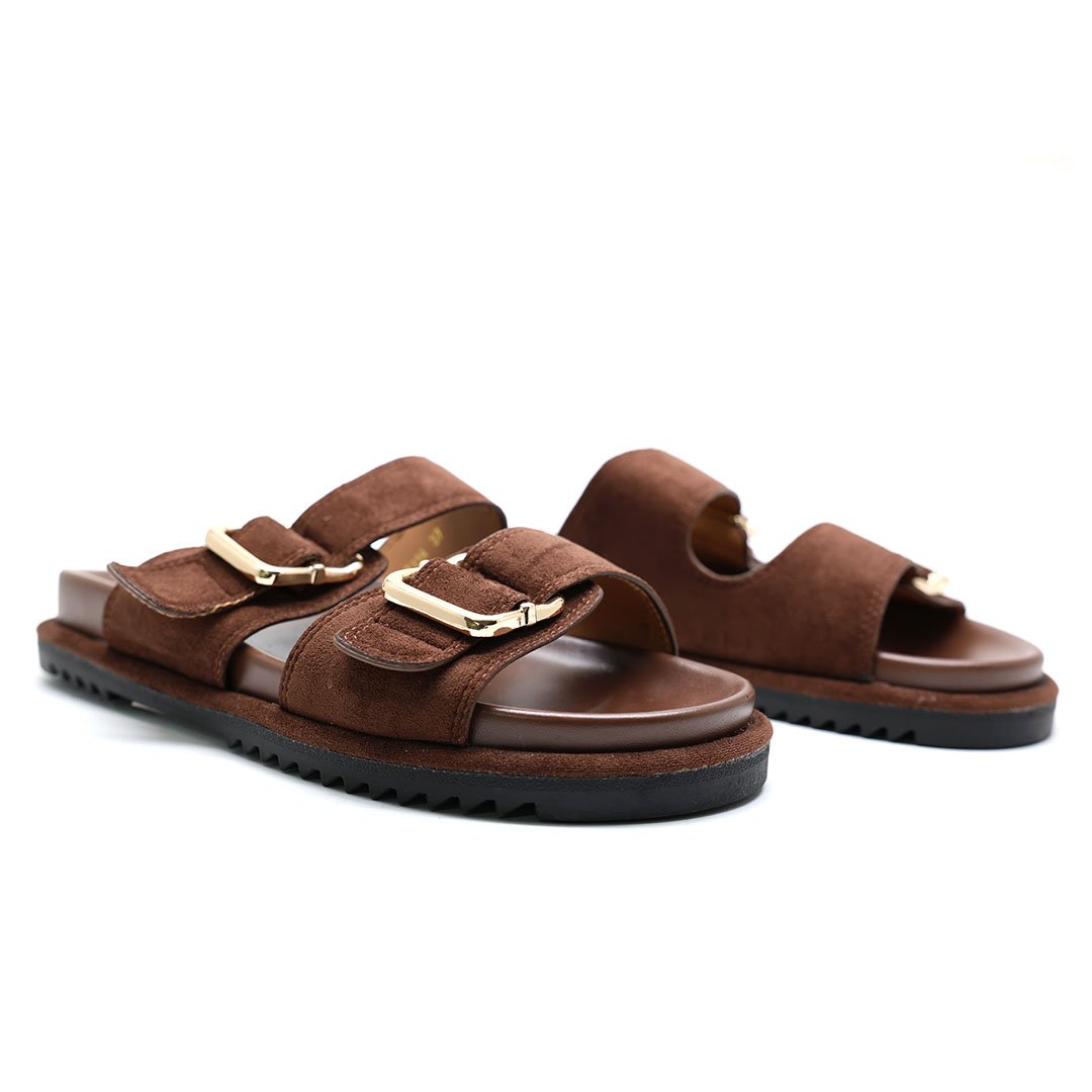 MULES SOUPLES – MARRON