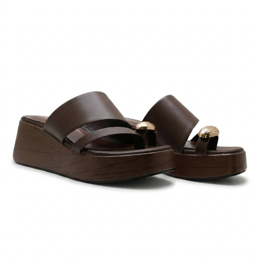 MULES COMPENSÉES – MARRON