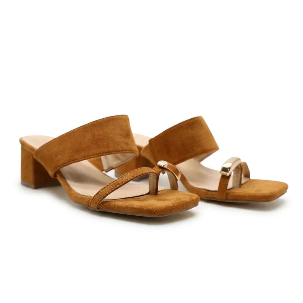 MULES DEMI TALON – CAMEL