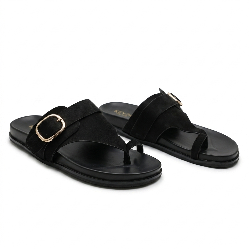 MULES  PLATES CONFORTABLES – NOIR