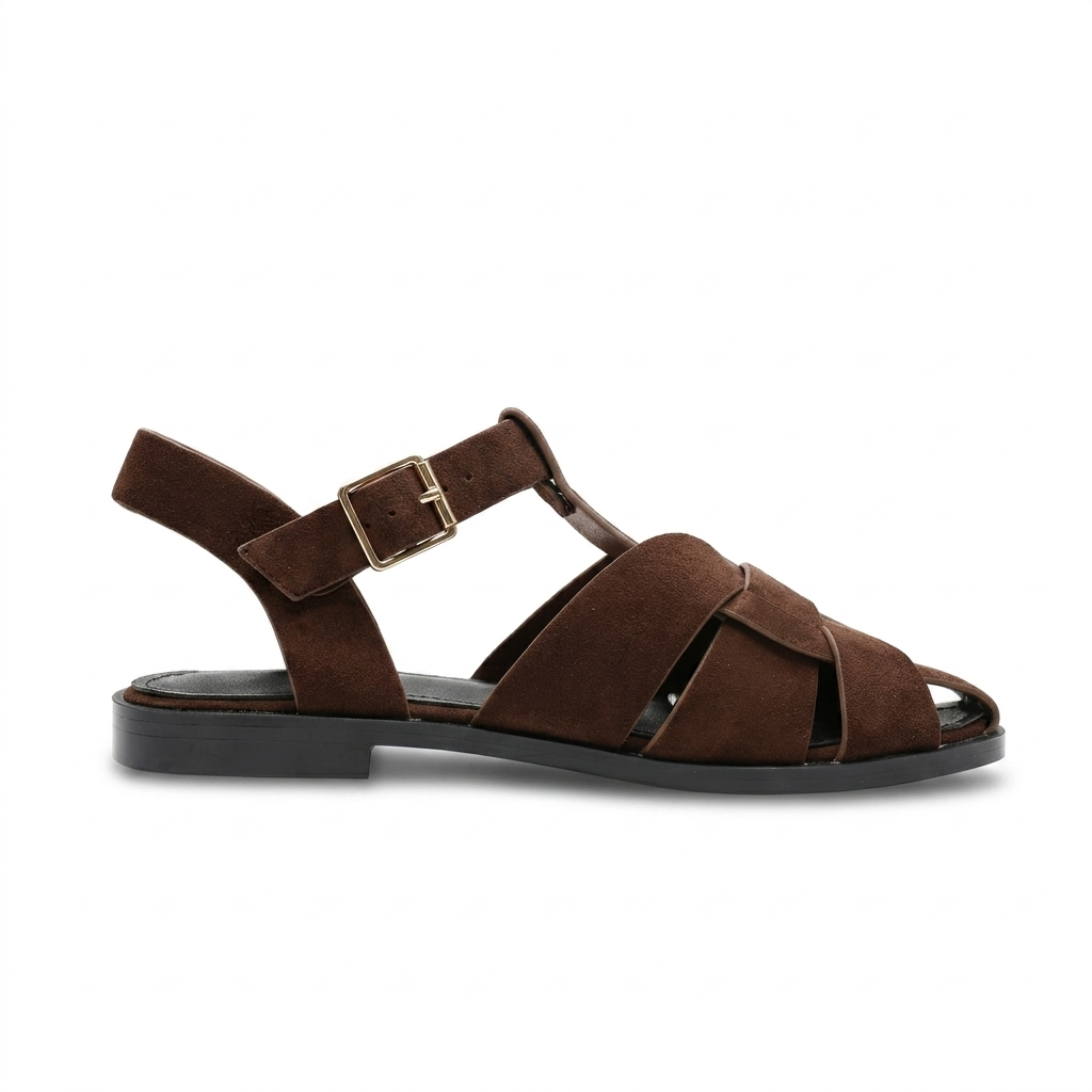 SANDALES SOUPLES - MARRON – Image 3