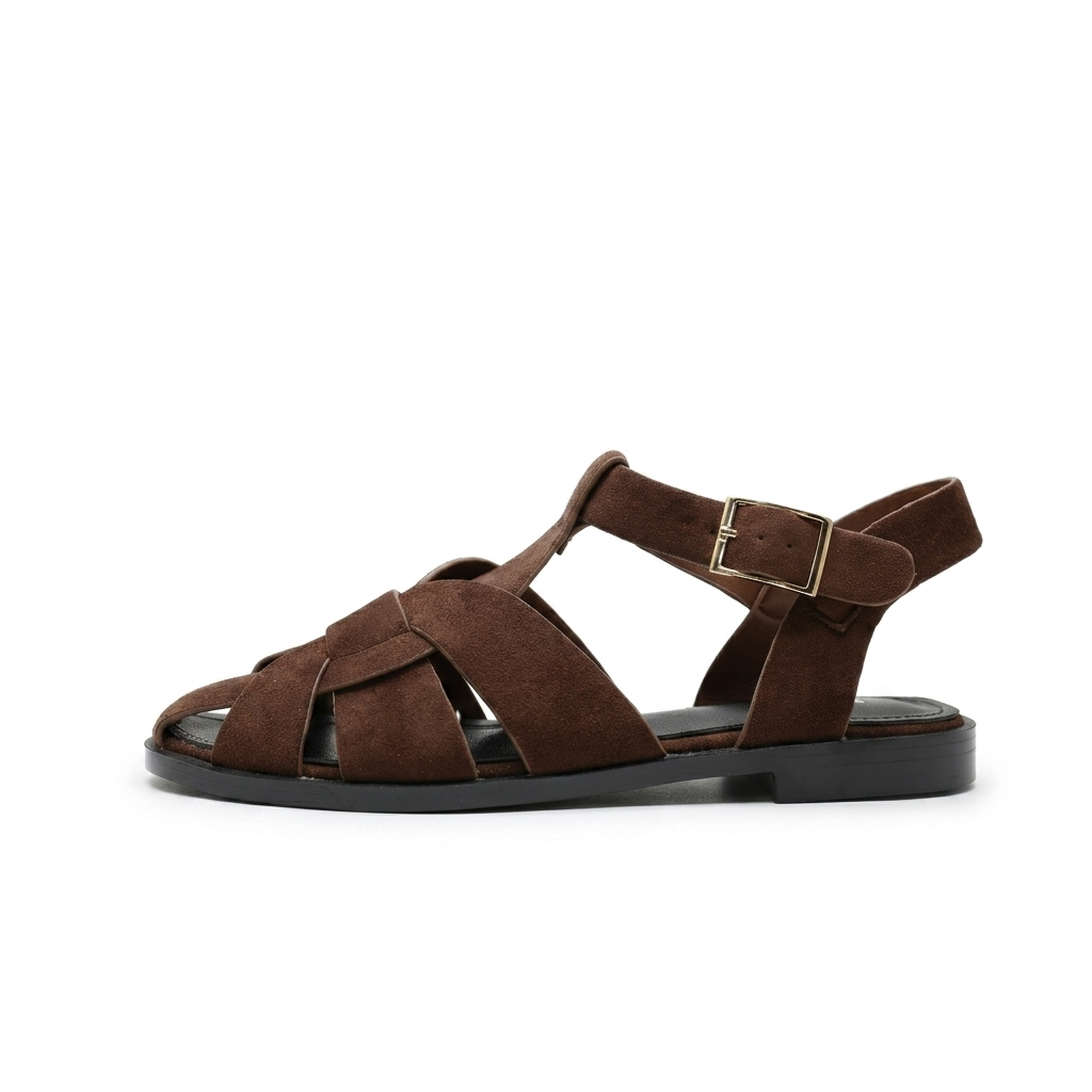 SANDALES SOUPLES - MARRON – Image 2