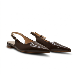 ESCARPINS PLATES - MARRON