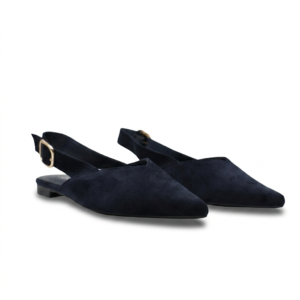 BALLERINES PLATES - BLEU-MARINE