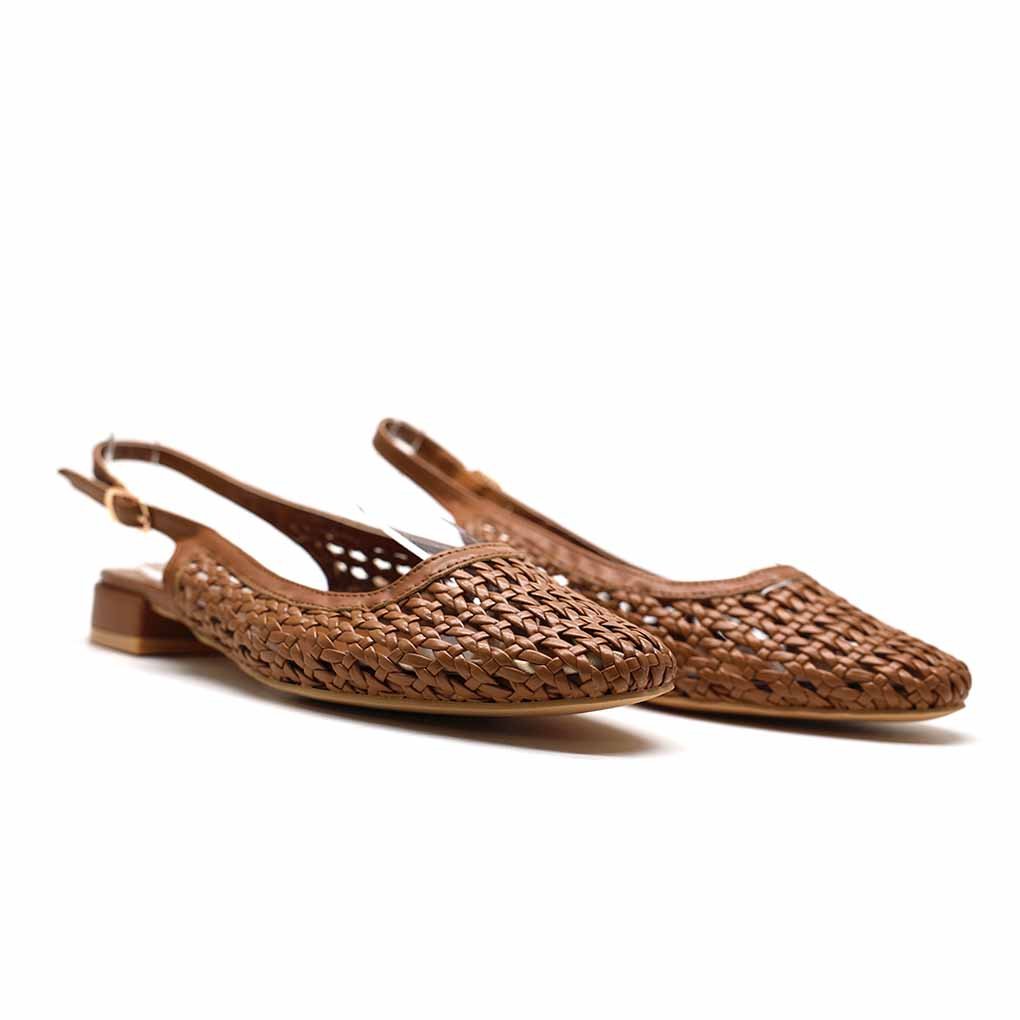 SANDALES PLATES – CAMEL