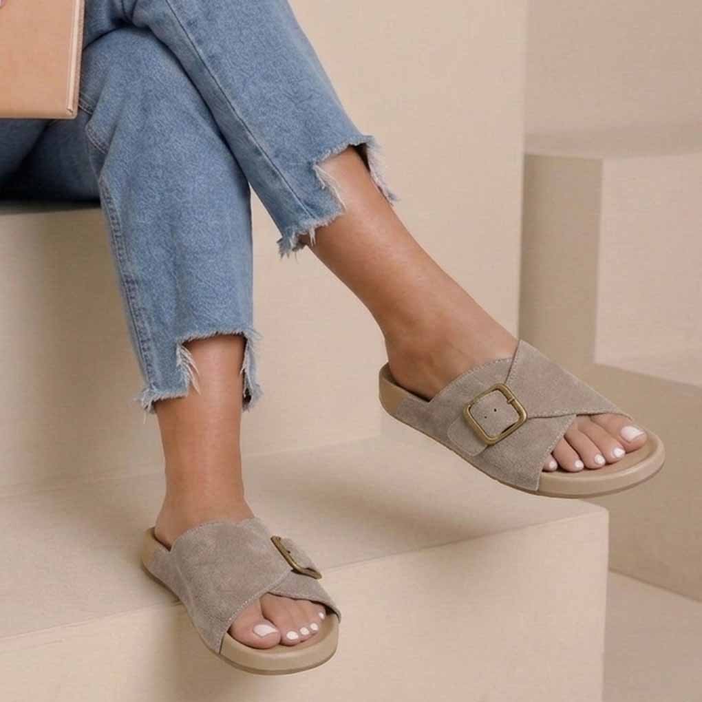 MULES SOUPLES – KAKI