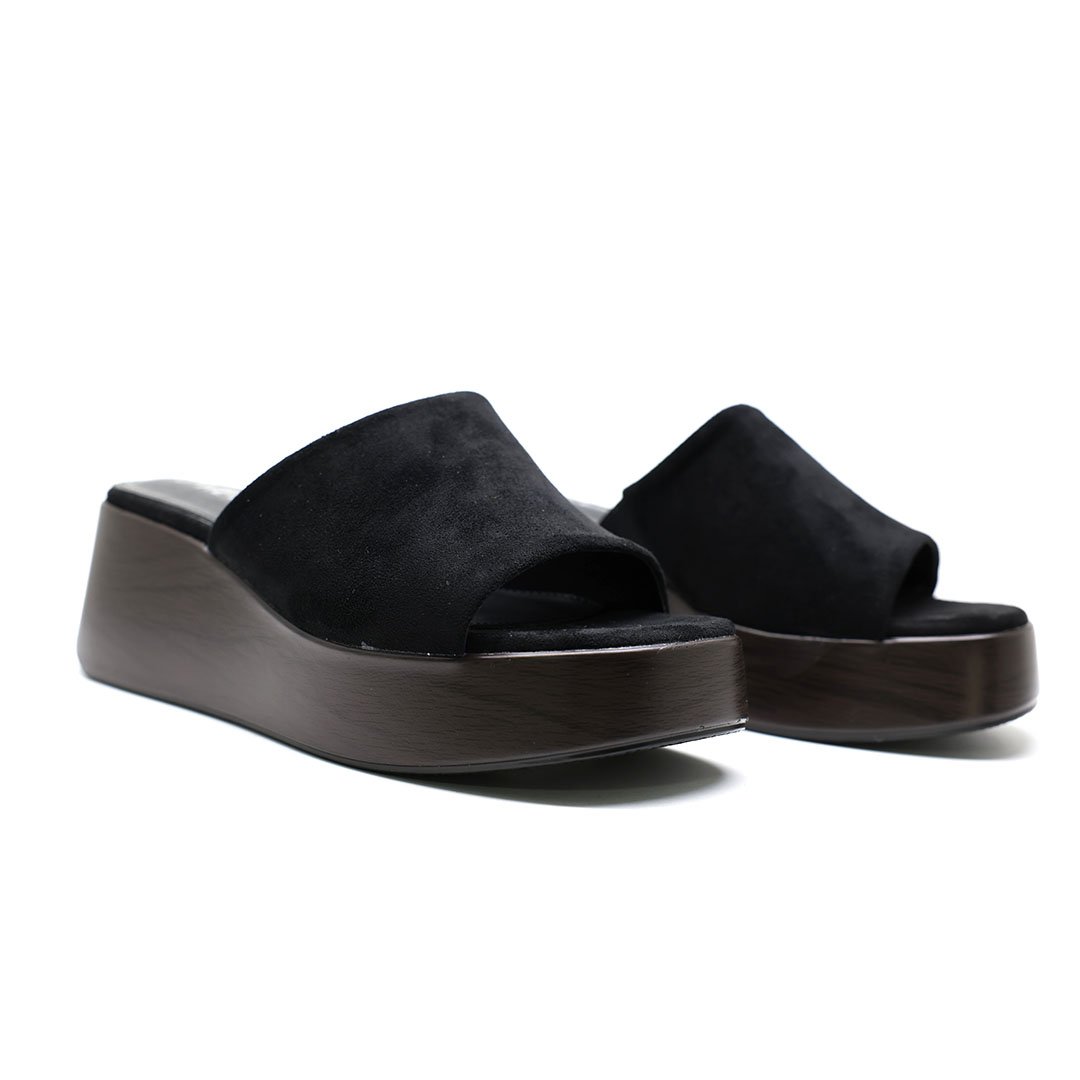 MULES COMPENSÉES – NOIR