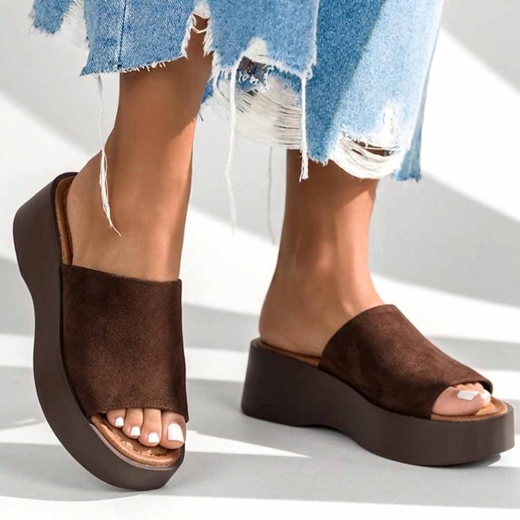 MULES COMPENSÉES – MARRON