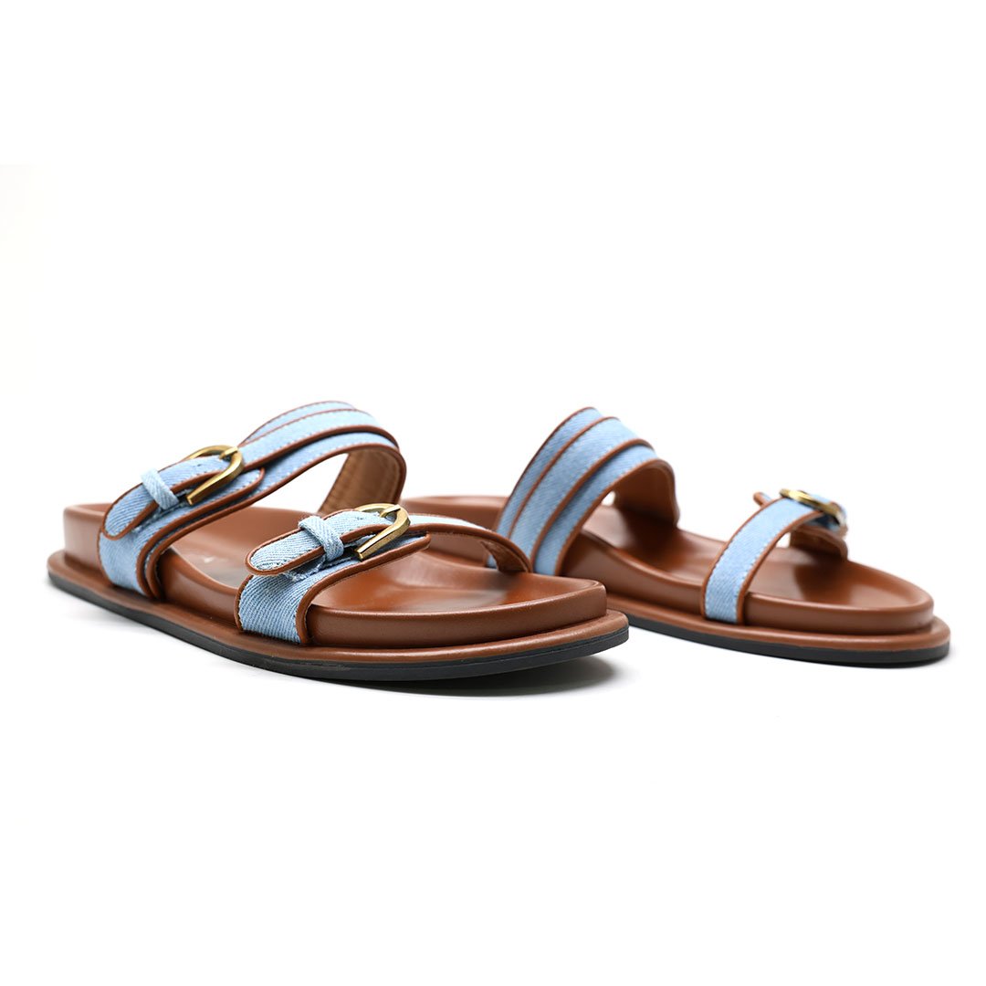 MULES SOUPLES – BLEU-JEAN