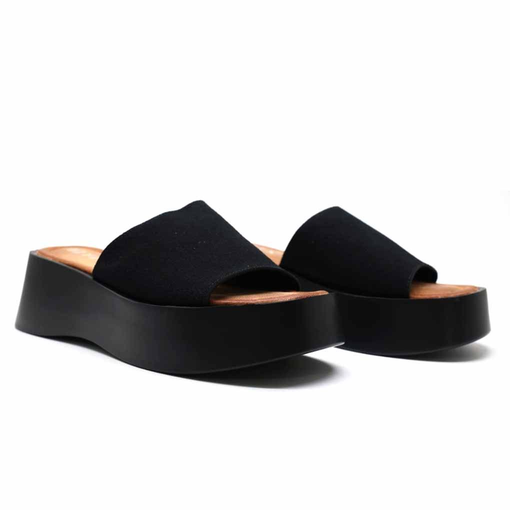 MULES COMPENSÉES – NOIR