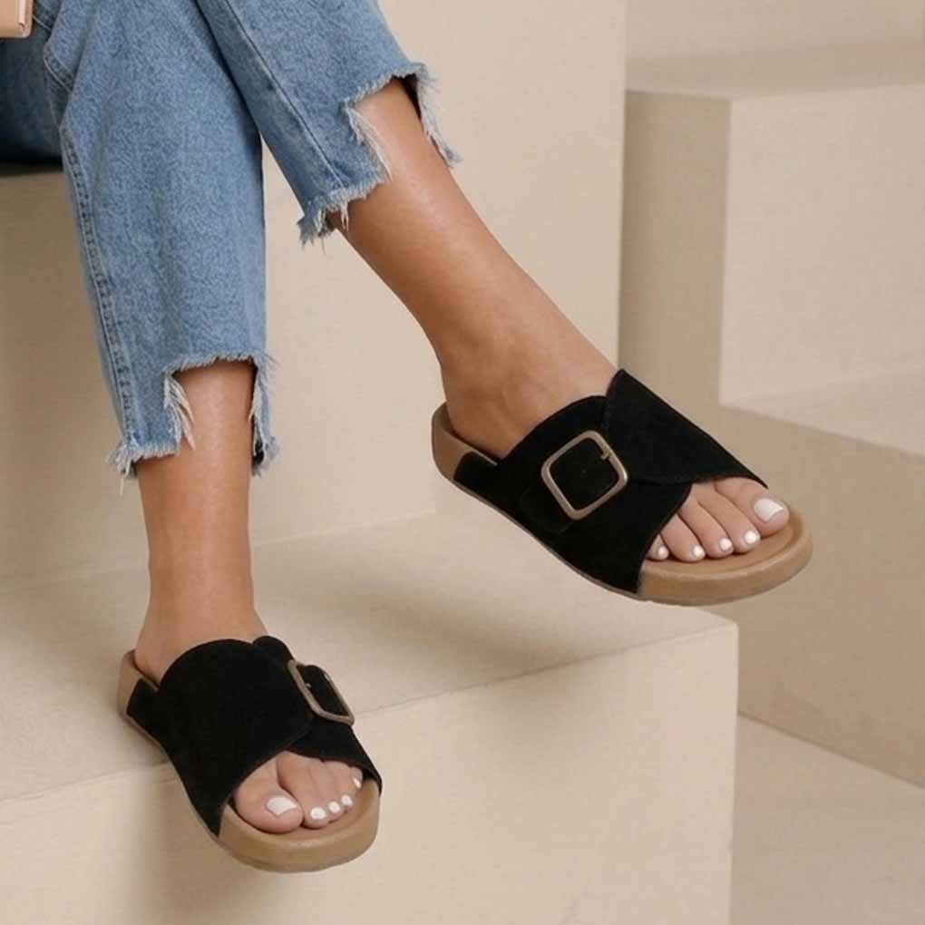 MULES SOUPLES – NOIR