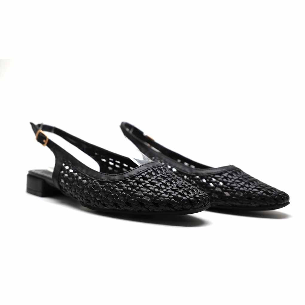 SANDALES PLATES – NOIR