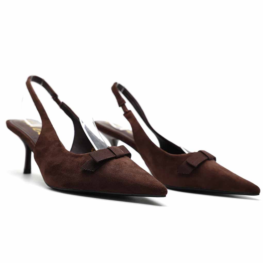 ESCARPINS CHIC- MARRON
