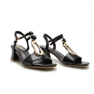 SANDALES DEMI TALON - NOIR