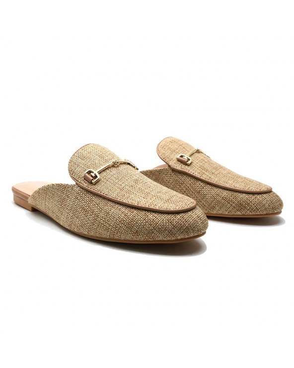 BABOUCHES CONFORTABLES – KAKI