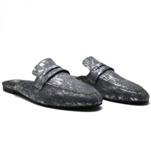 BABOUCHES CONFORTABLES BOUT POINTU - NOIR