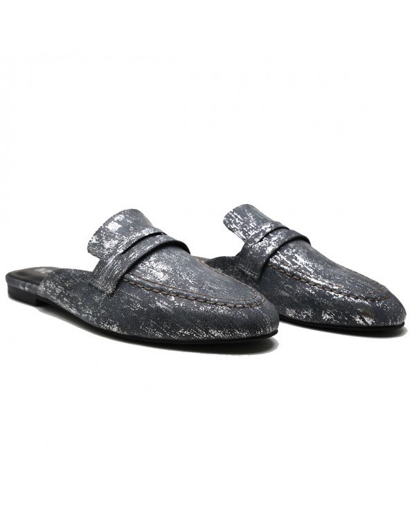 BABOUCHES CONFORTABLES BOUT POINTU – NOIR