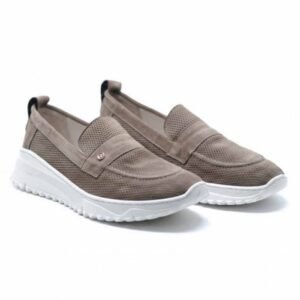 CHAUSSURES CONFORTABLES EN CUIR - KAKI
