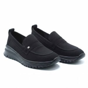 CHAUSSURES CONFORTABLES EN CUIR - NOIR