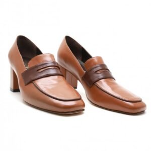 CHAUSSURES EN CUIR - CAMEL
