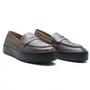 CHAUSSURES EN CUIR - MARRON
