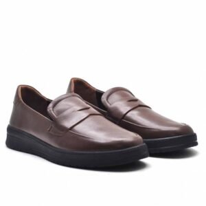 CHAUSSURES SOUPLES EN CUIR - MARRON