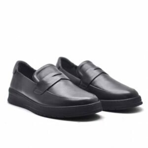 CHAUSSURES SOUPLES EN CUIR - NOIR