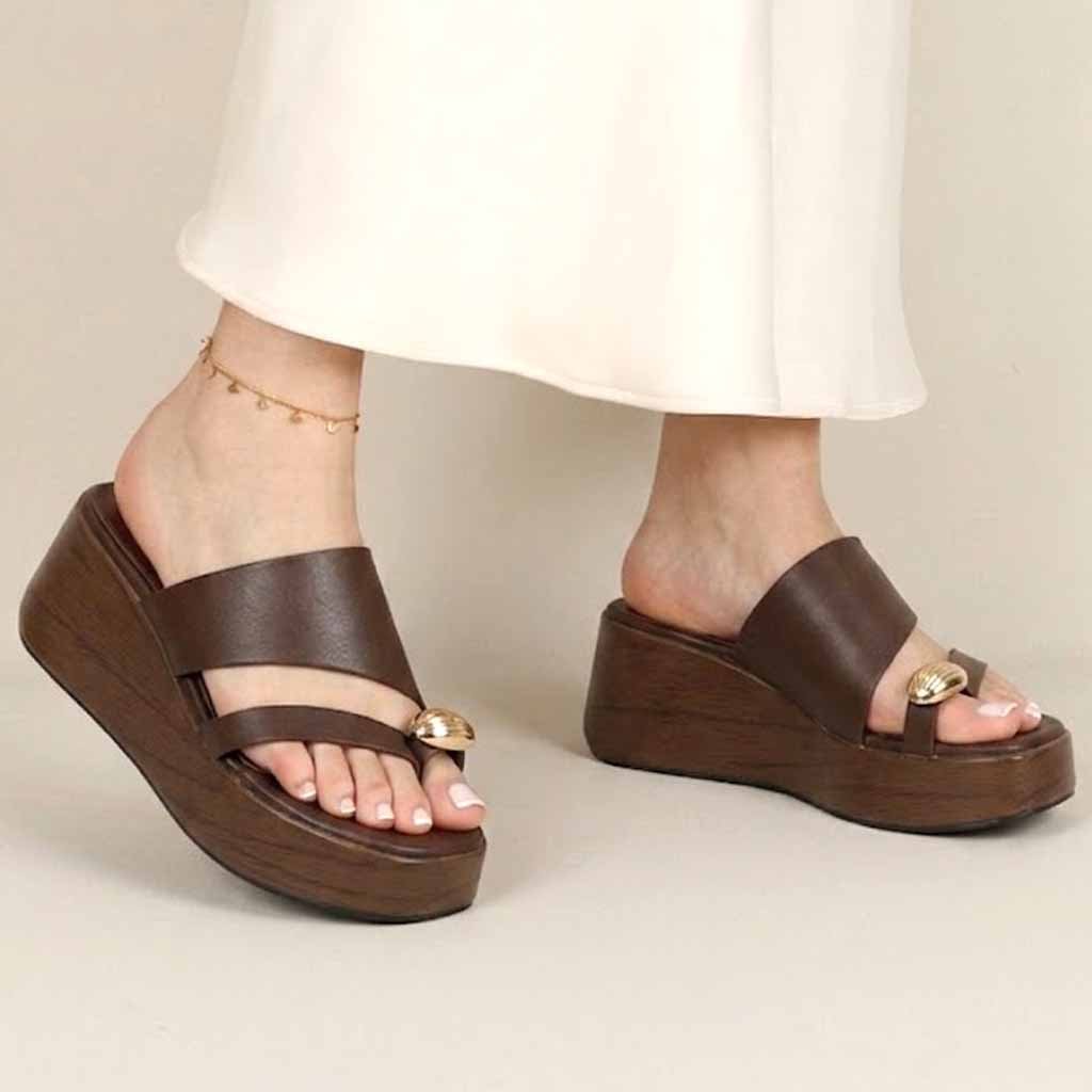 MULES COMPENSÉES – MARRON