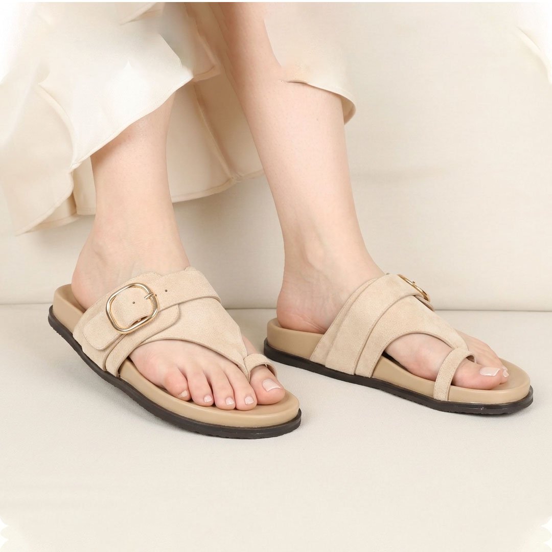 MULES PLATES CONFORTABLES – BEIGE