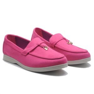 Mocassins souples - ROSE-FUSHIA