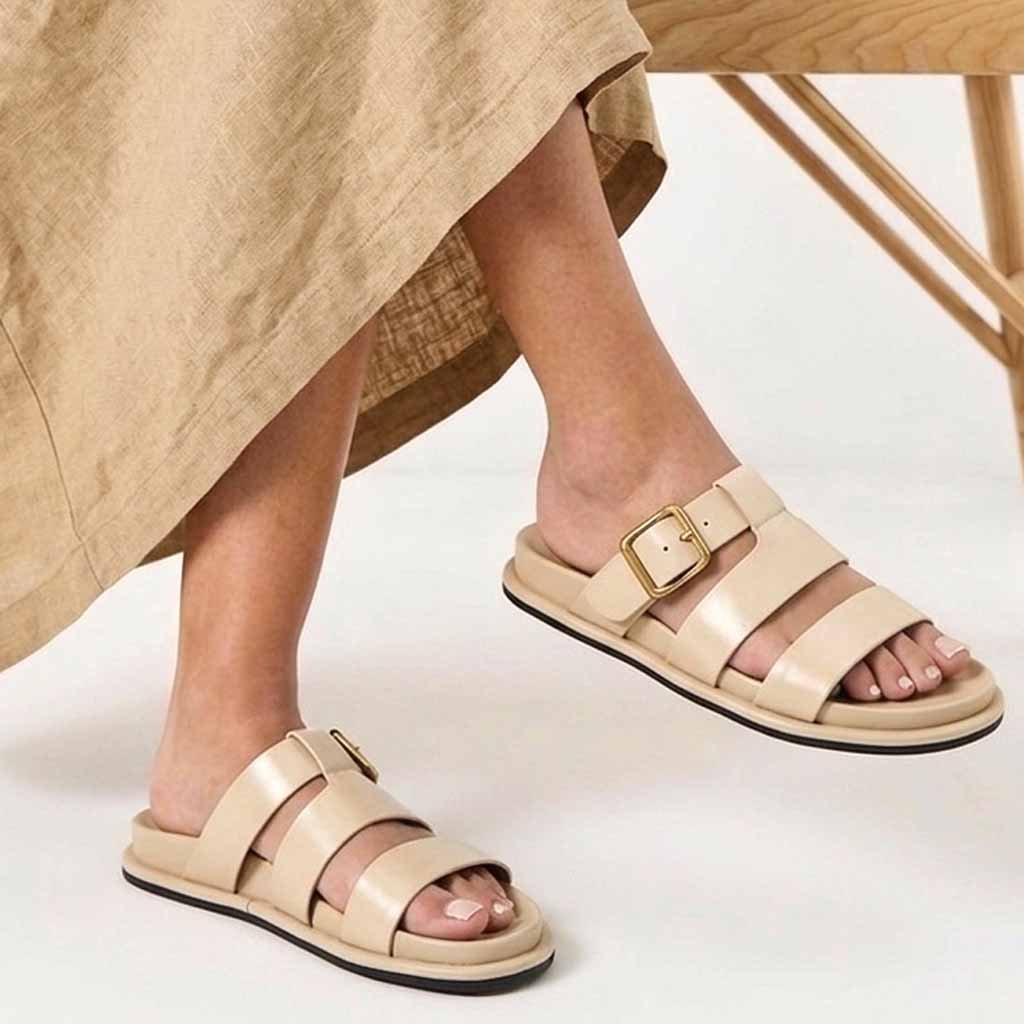 MULES SOUPLES – BEIGE