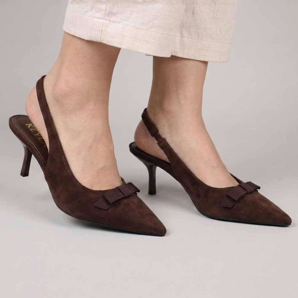 ESCARPINS CHIC- MARRON