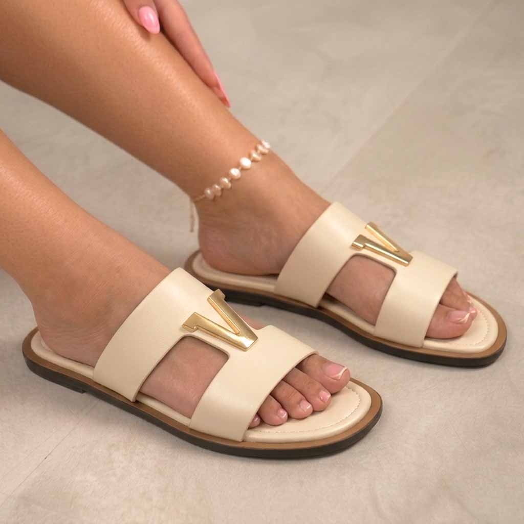 MULES PLATES- BEIGE