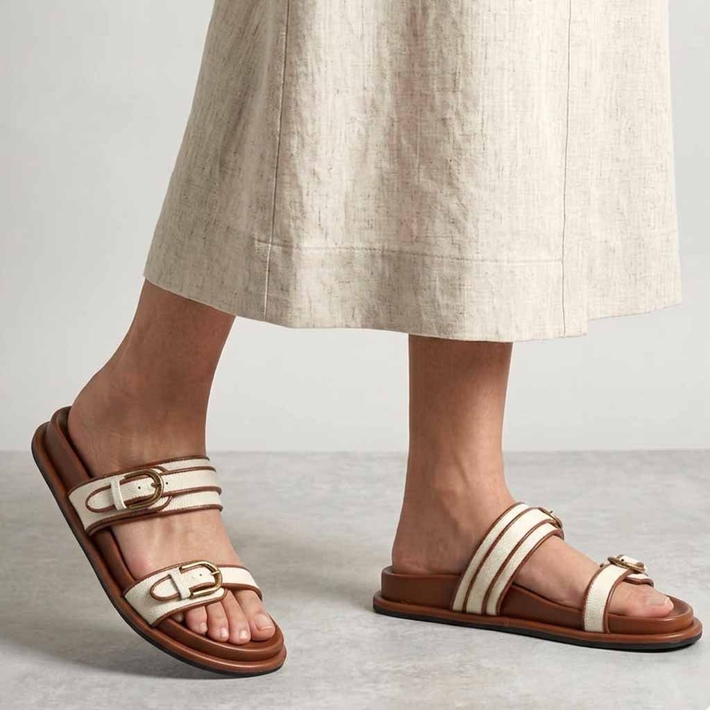 MULES SOUPLES – CAMEL