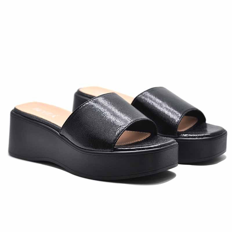 MULES COMPENSÉES – NOIR