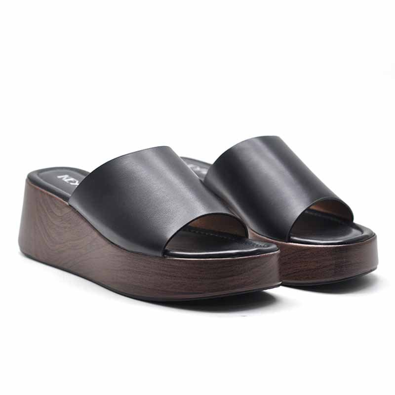 MULES COMPENSÉES – NOIR